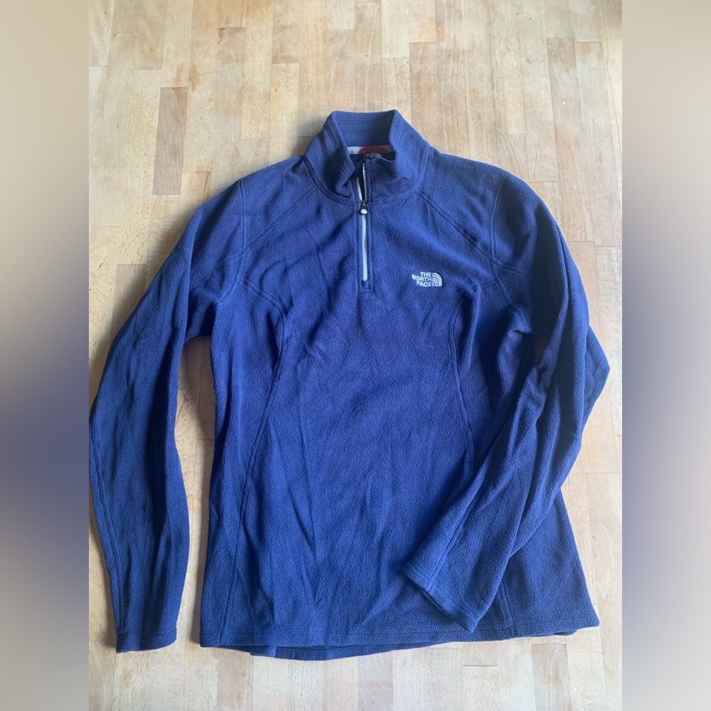 The North Face fleece quarter zip / women’s medium / navy